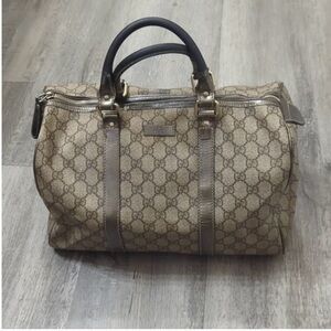 Authentic Gucci Joy Boston Bag in Gunmetal/Gray